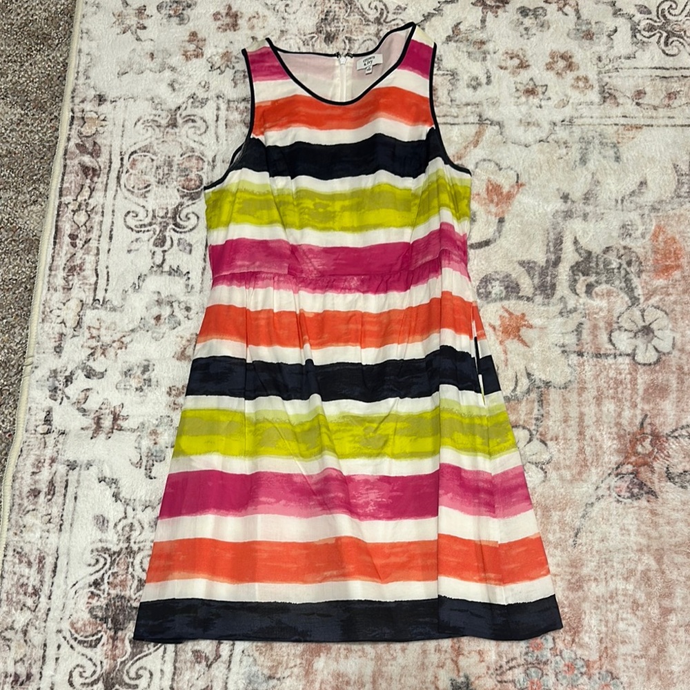 Crown & Ivy colorful striped dress, size 8